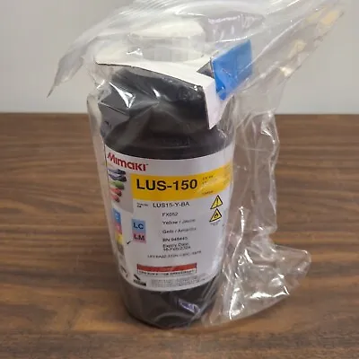 Genuine Mimaki LUS-150 UV Ink 1L Bottle Yellow With Chip Exp 2/16/24 LUS15-Y-BA • $99.95