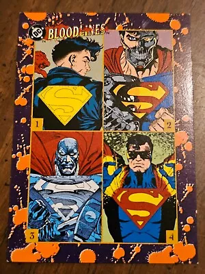 1993 Skybox DC Comics Superman Man Of Steel Bloodlines Promo Card • $2