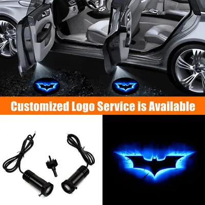 2x Wire Blue Bat Projector Laser Shadow Lights For Car Door Welcome • $15.99