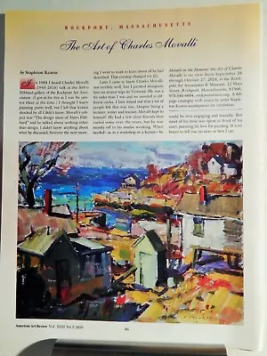 Charles Movalli  Art Piece Vtg Orig  2019 Advertisement • $17.44