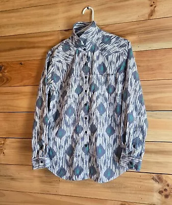 Ariat Real Mens Shirt Relaxed Large Button Down Long Sleeve Shirt Aztec  • $19.50