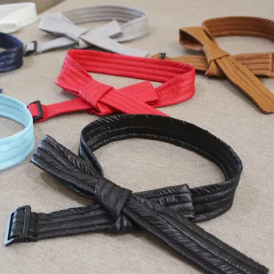 4X180cm Fabric Belt For Women Puffer Coat With Buckle Quilted Waistband Decor • £12.71