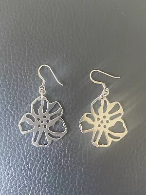 Lola Rose Flower Earrings - Sterling Silver  • £30