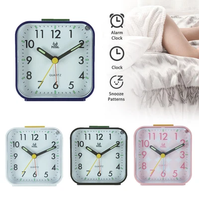 £8.56 • Buy Easy To Read Luminous Alarm Clock Bedside Travel Glow In The Dark Silent No A