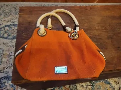 Michael Kors Orange Canvas Tote Handbag Medium • $40