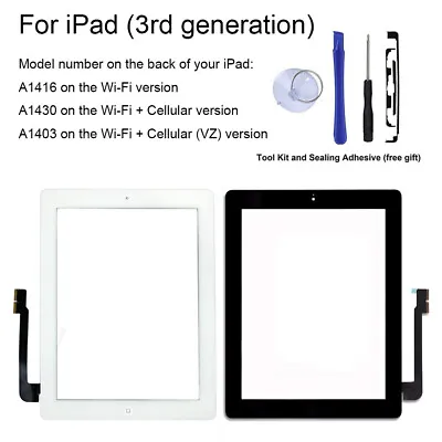 £11.99 • Buy For IPad 3 A1416 A1430 A1403 OEM Replacement Touch Screen Front Glass Digitizer