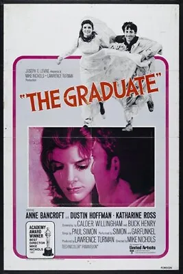 The Graduate Dustin Hoffman Vintage Movie Poster #5 • $6.49