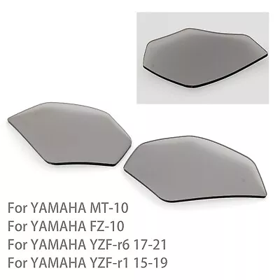 For Yamaha MT10 R6 FZ10 17-21 R1 Headlight Guard Light Lens Cover Protector Grey • $18.83