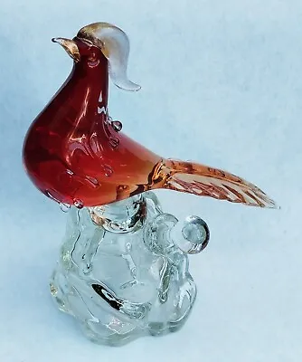 Vintage 1969 Murano Italy Art Glass Pheasant Decanter Made For Luxardo • $249.99