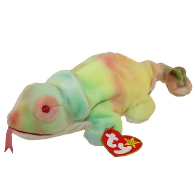 TY Beanie Baby - RAINBOW The Chameleon (tye-dyed) (9 Inch) - MWMTs Stuffed Toy • $9.89