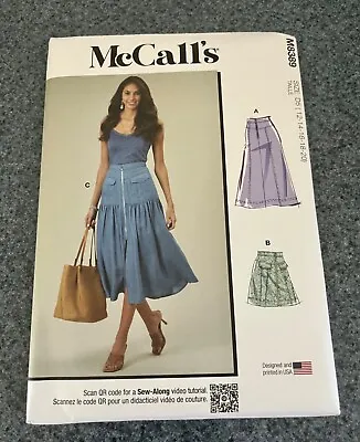 McCalls Misses’ ‘Sew-Along’ Skirt Sewing Pattern No. M8389 • £14