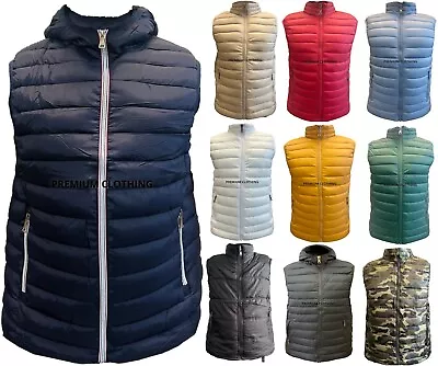 Mens EX STORE Sleeveless GILETS Body Warmer Puffer Quilted Padded Bomber Jackets • £12.99