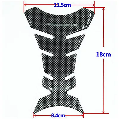 3D Carbon Fiber Motorcycle Gel Oil Gas Fuel Tank Pad Protector Sticker Decal US • $8.90