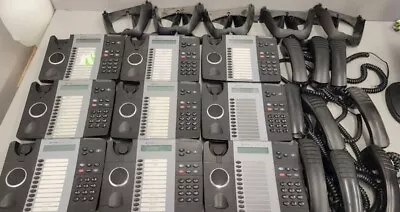 Lot Of 9 Mitel 5312 IP Phones W/ Stands & Handsets Untested • $80