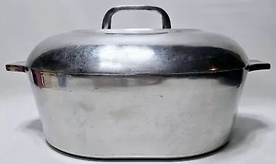 Vintage Magnalite GHC 8 QT Aluminum Roaster Dutch Oven W/ Lid & Trivet Made USA • $198.99