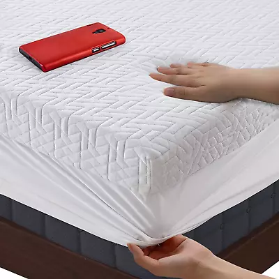 Mattress Topper Memory Foam 3 Inch Full Size Gel Mattress Pad Cover With 18'' De • $195.36