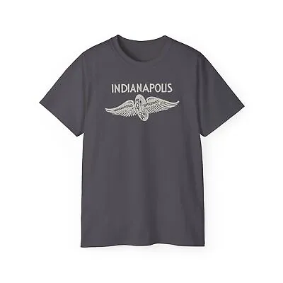 Indianapolis Authentic Vintage Legacy Logo T-Shirt Indiana Classic Indy 500 Tee • $23.20