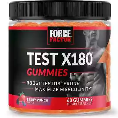 Force Factor Test X180 Gummies Testosterone Booster 60 Gummies • $29.58