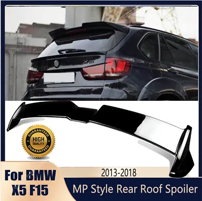 For Bmw X5 F15 Rear Boot Roof Spoiler Lip Oettinger Style Gloss Black 2013-2018 • £69.55