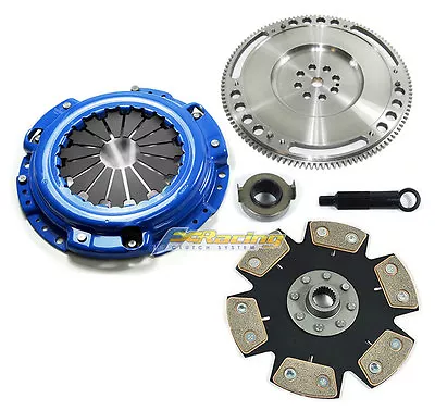 FX 6-PUCK RIGID CLUTCH SET & CHROMOLY FLYWHEEL Fits HONDA F22A F22B1 F23A H22A • $188.75