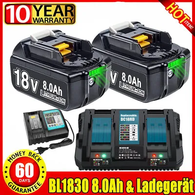 18V 7.0Ah Battery For Makita LXT Li-ion BL1860 BL1830 18Volt Cordless Power TOOL • £104.99