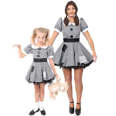 £14.99 • Buy Broken Rag Doll Costume Scary Zombie Adults Childs Scary Halloween Fancy Dress