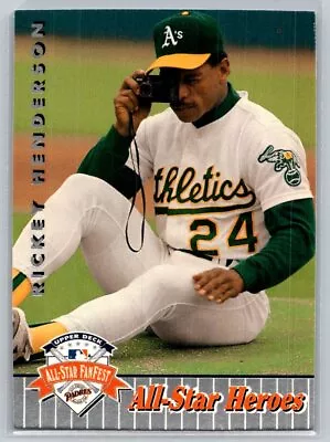 💎1992 Upper Deck All-Star FanFest #27 Rickey Henderson - Athletics💎 • $1.25