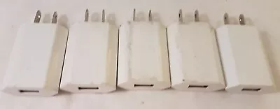 5 Lot! 5V 1A USB Wall Charger US Plug Power Supply AC Phone Tablet CE Listed • $14.68