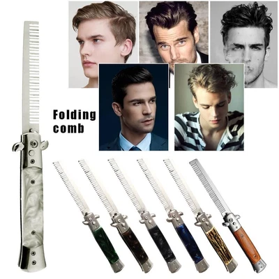 $17.46 • Buy Automatic With Switch Blade Portable Spring Comb Hair Comb Salon Styling Tools