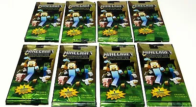 2015 Minecraft Collectible Sticker Cards Lot Of 8 Packs New Ty3090 • $34.99