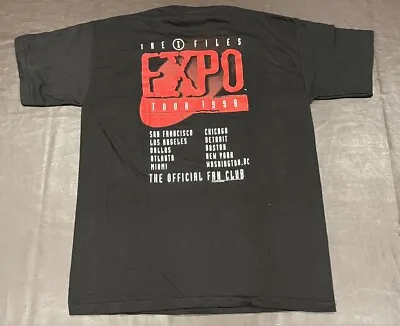 NWOT X-files Expo Tour 1999 T-Shirt XL MINT Deadstock USA Fan Fest • $30