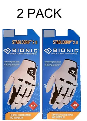 Bionic Golf Glove StableGrip 2.0 Men & Women Options Stable Grip 2 Pack • $44.95