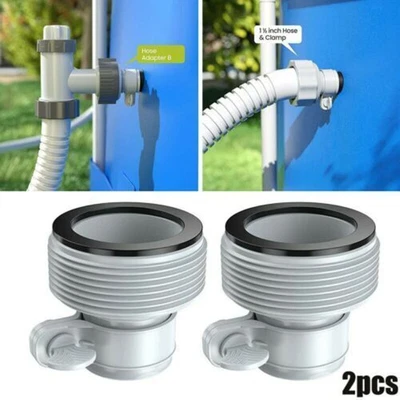 $14.64 • Buy Intex Hose Adapter B Pool 1.25 To 1.5 Pump Parts Conversion Replacement Kit 2set