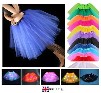 £3.99 • Buy Kids Ladies 3 Layers Tutu Skirt Ballet Dance Halloween Fancy Dress Hen Party UK