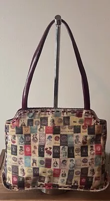 J.Jill Vintage Leather Printed Stamp Tote Bag • $45