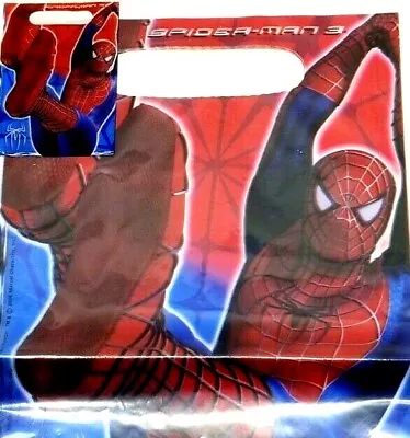 Marvel Spiderman III 8 Favor Treat Sacks Birthday Bags 2006 (G14) • £14.11