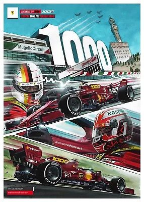 Ferrari F1 Tuscan Grand Prix Formula One 2020 Vintage Art Print Poster 22 X 17in • $64.95