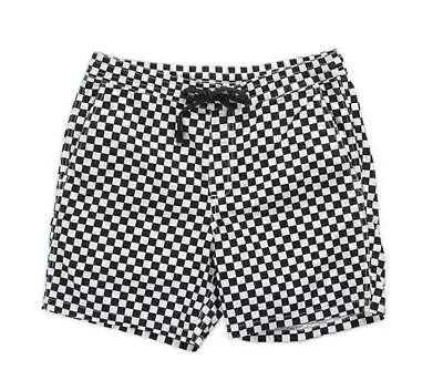 Vans Range Short Checkerboard Black / White Shorts Relaxed Fit • $68.99