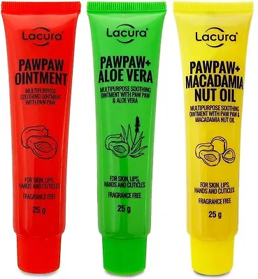 £5.99 • Buy Lacura Paw Paw  Multipurpose Soothing Ointment, Macadamia Nut Oil, Aloe Vera