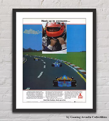 Pole Position Atari 2600 Glossy Promo Ad Poster Unframed G3993 • $14.98