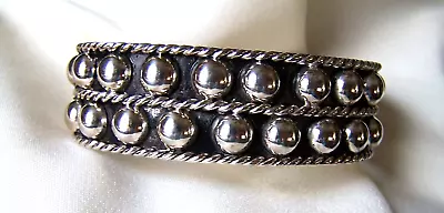 Taxco Cuff Bracelet Solid Sterling ..925 BOLD  New & Stunning! • $72.55