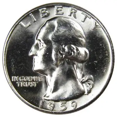 1959 Washington Quarter BU Uncirculated Mint State 90% Silver 25c US Coin • $11.99