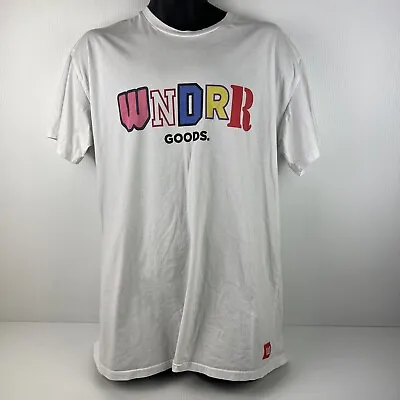 WNDRR Goods Graphic T-Shirt Mens L White/Red 58/77 • $39.99