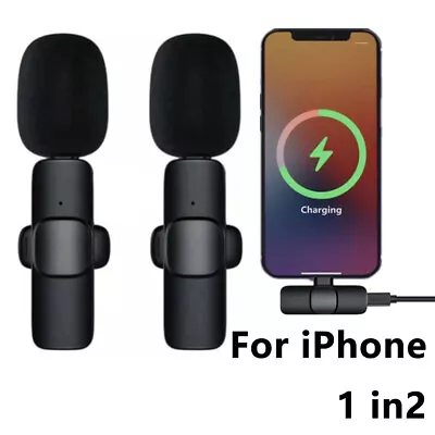 Lavalier Mini Microphone Wireless Audio Video Recording With Phone Charging • £9.11