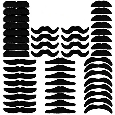 48 PCS Novelty Fake Mustaches Mustache Party Supplies Self Adhesive Mustaches  • $14.99