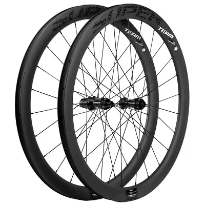 700C Road Bike Disc Brake Carbon Wheelset 45mm 28mm Tubeless Disc Brake Wheels • $446