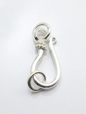 12 Pcs 21X10mm Bali S Hook Clasp Sterling Silver Plated Jewelry Making  Cx-53 • $6.99