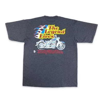 £27.99 • Buy Vintage NOS Harley Davidson T Shirt 90s Single Stitch Grey XXL Made In USA 