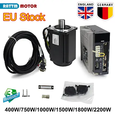 『UK&EU』400W AC Servo Motor Driver Kit 750W 2KW 1.8KW 1KW 1.5KW 1500W 1000W 1800W • £137