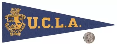 Vintage 50s Hormel Mini Pennant UCLA BRUINS University Of California Los Angeles • $14.99